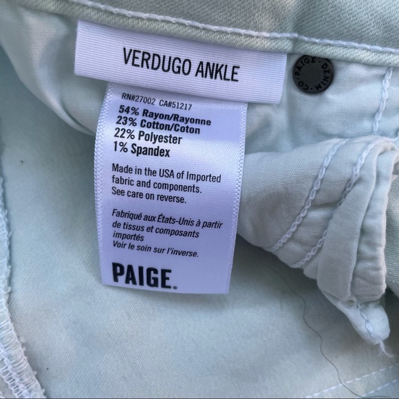 Mint Paige Skinny Ankle Jeans - Picture 4 of 7